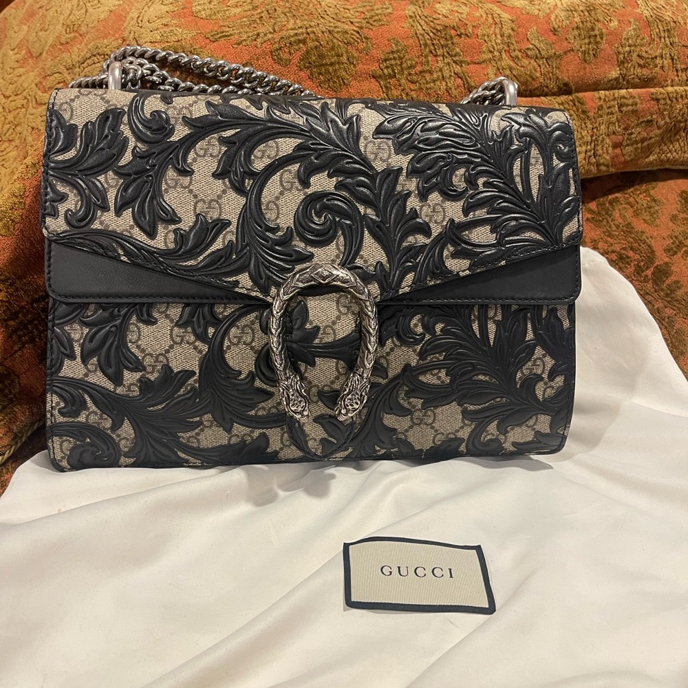 Gucci Black and Cream Women's Bag
